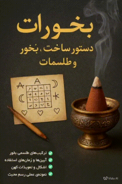 تصویر محصول کتاب بخورات: دستور ساخت بخور و طلسمات - ترجمه فارسی