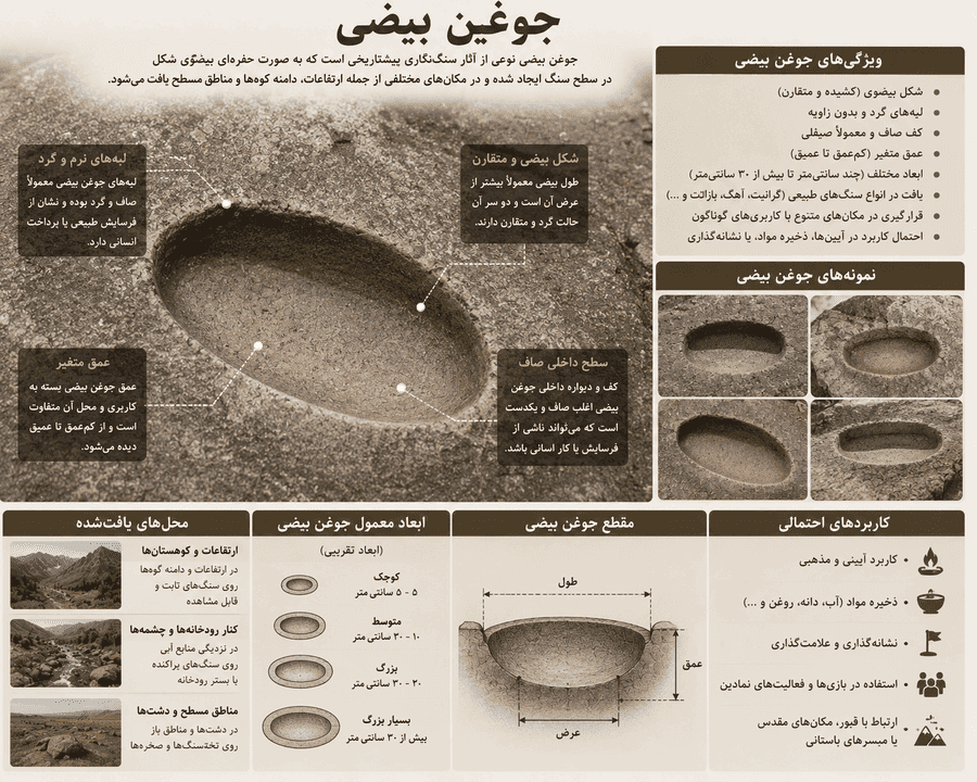 اندازه‌گیری طول، عرض و عمق جوغن بیضی