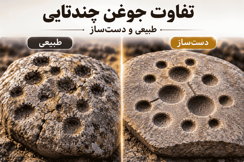 تفاوت جوغن چندتایی طبیعی و دست‌ساز