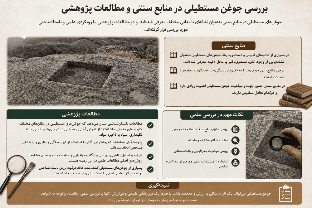 بررسی جوغن مستطیلی در منابع سنتی و مطالعات پژوهشی